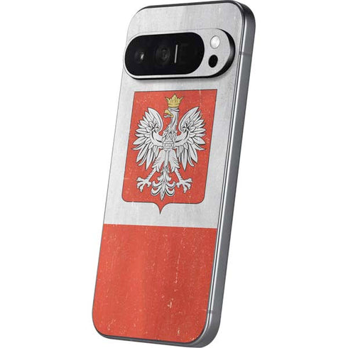Poland Flag Distressed Pixel 9 Pro XL Skin